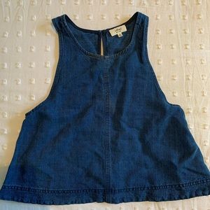 Wilfred denim cropped tank